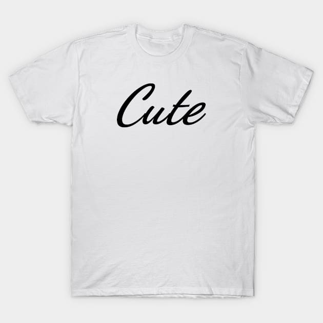 Cute Positive Typography Art Minimal Design T-Shirt by HiddenPuppets